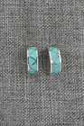 Turquoise   Sterling Silver Earrings - Charlene Sice