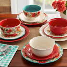 The Pioneer Woman Assorted Dinnerware Set 12-piece Set Kitchen Dining Bowl Plate