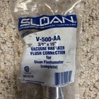 Sloan V-500-aa Chrome  Vacuum Breaker Flush Connection 3 4 X 15  Flushometer