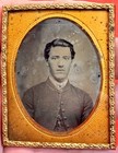 Antique 1 9 Plate Ambrotype Early Civil War Confederate Soldier Uniform Photo Nc