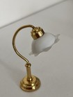 Vintage Brass Dollhouse Table Lamp Miniature 1 12 Scale Non-working Display