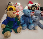 Lot Of 12 Ty Attic Treasures Bears - 4th Of July  Easter  Christmas   Misc 