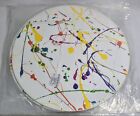 Barneys New York Lisa Perry Paint Splatter Print Circular Placemats Lot Of 6