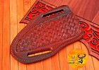 Genuine Leather Hand Crafted Belt Sheath Holster For Fixed Blade Knife Edc 1363