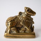 Antique Indian Hindu Bronze Ritual Figure Of Nandi Bull Katnataka South India