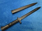 Rare Original Czech Vz-22 Mauser Knife Bayonet And Scabbard Maker Zbrojovka