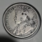 1917-c Newfoundland 25 Cents Silver Coin George V
