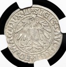 Poland  Lithuania  Sigismund  1547  Silver 1 2 Groschen  Ngc Xf45