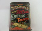 Vintage Advertising Empty Buckingham Trial Size Vertical  Tobacco  Tin 729-x