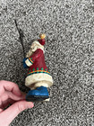Russ Berrie The Christmas Sampler Santa Claus Figurine With Polar Bear