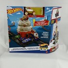 Mattel Hot Wheels City Ice Cream Swirl Track Set With Car Unopened Box New