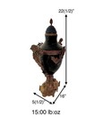 Vase Porcelain Lidded With Bronze Faced Handles Old Vintage Urn Classic Decor