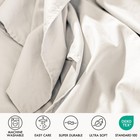 Twin Size Sheet Set 4 Piece Fitted Sheets Crystal White