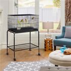 Flight Bird Cage For Parakeet Budgie Finch Lovebird W  Detachable Stand wheels