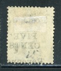 Ceylon 97 Sg156 Used 1885 5c On 36c Blue Qvic Wmk Crown Cc Cv 14