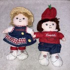 Campbell s Kids Vintage 2000 8 In Plush Collectible Boy Girl Campbell Soup Dolls