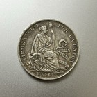 Peru 1895 Un Sol Silver Coin 90  Silver 