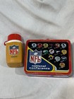 1976 National American Conference Nfl Metal Lunch Box Vintage With Thermos