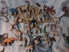 Vintage Wood Toys Loux Anamalz Lot Of 17 Wooden Poseable Animals Australia Bonus