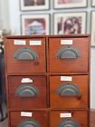 Vintage Six Drawer Storage Cabinet  Apothecary  Sewing  Jewelry