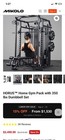 Mikolo Horus Adjustable Home Gym Power Rack W  350 Lb Dumbbell Set
