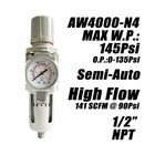 1 2  Npt Air Filter Pressure Regulator Combo Water Separator For Air Compress   