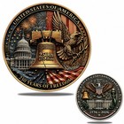 America 250th Anniversary Commemorative Coin 1776-2026 Eagle Bell Ms70 Medal