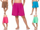 Women s Shorts With Pockets Elastic Waist Relaxed Fit Soft Stretch Lounge Shorts