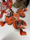 Vtg Halloween Lot Noise Makers Metal Toy Cat Pumpkin Creepy Collectable