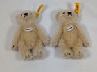 Pair Of Classic Miniature Teddy Bear Blonde By Steiff - Ean 040009