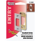 Defender Security Satin Nickel High Security Deadbolt Strike E 2483 Prime-line