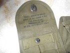 Ww2 Us Gi M-1 Carbine Canvas 2 Pocket Ammo Pouch Rainier-bell Mfr Good Shape