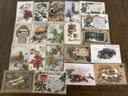 Lot Of 20  vintage  antique    Tuck  christmas  holiday Postcards r-1