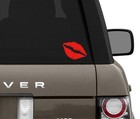 Lips Decal Sticker Sexy Kiss Mark Hot   Soft Pink  Red  Wall   Car Bumper Window