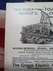 1889 Print Ad   Buda Foundry Wood-wheel Hand   Push Cars Old Railroad Buda Il 