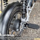 1 Pair Of Bike Foot Pegs  Aluminium Alloy Non-slip Pegs For Black 