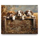Vintage Pointer Beer Crate Art Print Beer Cans Signs Bar Decor Breweriana Gift