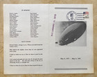 50th Anniv  Of Hindenburg Disaster   Presentation Of Site Plaque May  87 Program