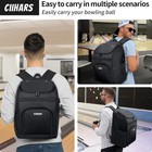 Bowling Backpack  Single Bowling Ball Bag With Shoe Bag Up To Size16  protective