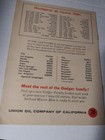 1961 Johnny Podres Union76 Meet The Dodger Family Booklet 