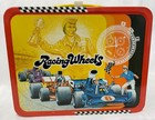 Rare Vintage 1977  racing Wheels  Metal Lunch Box W  Thermos -  115 Unused