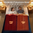 Queen Size Dual Control Heated Electric Blanket - Cozy Warmth For Cold Nights