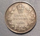 Canada  Coin 10 Cents 1908  Vf