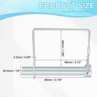 Trailer Coupler Pin 1 2x3-1 8  2 Pcs Square Wire Lock Pin Shaft Locking Pins    