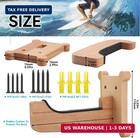 Surfboard Wall Mount Rack - Beech Wood Surf Board Wall Hangers With M6 Expansion