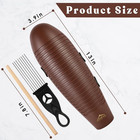 Guiro Instrument 3 9   13  Latin Percussion With 2 Scrapers Coffee