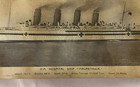 Cunard H m h s  Mauretania Giant Photo Postcard - 1907