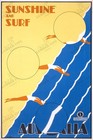 Australia Sunshine   Surf 1930 Vintage Travel Poster By Gert Sellheim Art
