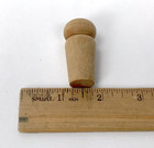 3 4 Inch Turned Wood Canteen Stoppers - Pack Of 3 Pcs 