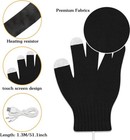 Usb Heated Gloves Women Men Winter Touchscreen Gloves Hand Warmer Washable